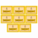 KA Khadi Ark Herbal Natural Handmade Haldi Chandan (Turmeric & Sandalwood) Bath Soap 125gm each Pack of 8