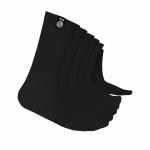 KUE Graduated Compression Socks For Women & Men|Improved Blood Circulation, Pain Relief, Running, Sports, Football, Formal, Daily Use|Crew Length|Pack of 5|Black- S/M