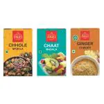 Shudh Pari Combo of Chhole Masala ( 50 g ) , Chaat Masala ( 50 g ),Ginger Powder ( 50 g ) ( Pack of 3 ) - Authentic, Aromatic,Flavourful Spice Mix - Easy to Cook