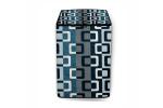 The Furnishing Tree Blue Lattice Pattern PVC Washing Machine Cover for Whirlpool 6.5 kg Fully-Automatic Top Loading Whitemagic Classic (57.1 x 56 cm)