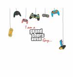 WOLPEP Multicolor Vinyl I Am A Grand Theft Auto Guy Wall Sticker