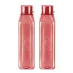 MILTON Prime 1000 Pet Water Bottle, Set of 2, 1 Litre Each, Burgundy