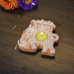 pujaNpujari Elephant Shaped Wooden Block Diya Stand for Diwali Home Decoration Item.Ambari Elephant Wooden Block Holder.