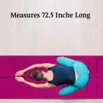 FirstFit Braided Cotton Yoga Mat, Workout Exercise Mat, Non Slip Grip Pilates Mats, Body Alignment System, Tear Resistant - Size (72 x 24 Inch) - Brown