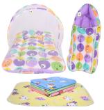 Toddylon New Born Baby Bedding Set Combo Mattress with Net Sleeping Bag & Nappy Changing Mat Sheets
