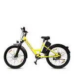 Motovolt KIVO Easy Bicycle | KIVO Easy Standard Normal Range | Range up to 45 Kms in Pedal Assist Mode | Electric Bicycle (Neon)