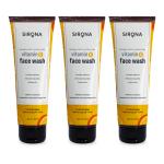 Sirona Vitamin C Face Wash for Skin Radiance & Removes Impurities, Pack of 3 - 125ml Each
