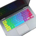 iFyx Dell Inspiron 13 inch Rainbow Silicone Keyboard Skin Protector Case Cover