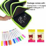 MANGUKIYA EMPIRE Book Doodle Set for Kids,Magic Drawing Book for Kids,Reusable Drawing Book 6 Watercolor Pens Drawing,Road Trip Car Game Writing Painting Set