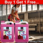 BLISS & BLUSH Floor Cleaner Liquid pink 10Liter 10x Clean, 99.9% Germ Removal| Plant Based, Non-Toxic, Kids & Pet Friendly