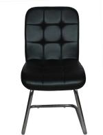 Rajpura Black Leatherette Office Visitor Chair