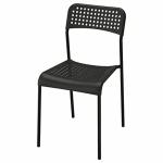 Devan Chair Black Indoor/Outdoor Back Rest Steel & Polypropylene Plastic |Pack of 3