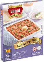 Vimal Ready to Eat Mumbai Pav Bhaji Instant Mix Meal with No Added Preservative and Colours - 300g