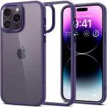 SPIGEN Deep Purple Thermoplastic Polyurethane Ultra Hybrid Back Cover Case Compatible With Iphone 14 Pro Max TPU