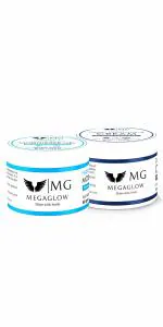MEGAGLOW Shine with Smile Hydro Boost Moisturizer Gel l Protects for Non Sticky and Glowing Skin l 50 gm and Alovera Deep Moisturizer Cream l for Radiant and Glowing Skin l 50gm l Combo Pack