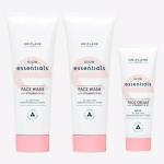 SMART BEAUTY Oriflame ESSENTIALS Glow Essentials Face Wash with Vitamins E & B3 125 ml (pack of 2) , Face Cream with Vitamins E & B3 SPF 10 50 ml (3 Items in the set)