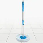Homeleven Spin Mop Handle with Refill Mop Rod Stick Set - Blue