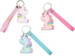 Blue Aura Truebucks Multicolor Rubber Girl Cute Ins 3 Unicorn Soft Doll Pet Bag Chain Key Chain (Pack Of 3)
