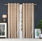 La elite Thick Texture Pattern Room Darkening Curtains For Window Size 4Feetx Feet Pack of 2 Pieces