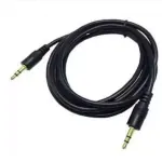 Tech Gear TV-out Cable 3.5mm Male to Male Stereo Aux Cable Cord Compatible with Home Theatre 1.5 METER (Black, For TV)