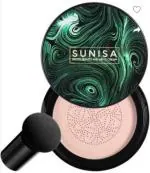 SUNISA Natural CC Cream Foundation With 1 Beauty Blender Sponge (Creamy, 20 g)