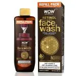 WOW Skin Science Retinol Foaming Face Wash For Fine Lines, Age Spots & Blemishes - Refill Pack for Extended Use - 200ml