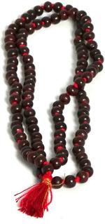 Shivoham Holy Krishna Red Men and Women Wood Red Sandalwood Mala 108 Beads Chains