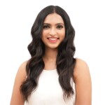 Thicklengths Womens 7 Set Clip in Hair Extensions For Women, Wavy Texture, Made With 100% Human Remy Hair, Increase The Volume and Length Of Your Natural Hair (NATURAL BLACK)