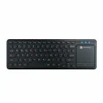Portronics Bubble Pro Wireless Keyboard with Touchpad, Bluetooth & 2.4 GHz Dual Connectivity,(Black)