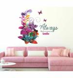 WOLPEP Multicolor Vinyl Possitive Vibes Wall Sticker