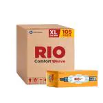 RIO Sanitary Pads for women, Cottony Soft with Wings (XL) - (230mm , Pack of 105)