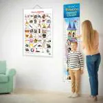 GOWOO Telugu Alphabet and PRINCESS HEIGHT CHART|Set of 2 Chart| A Whimsical Combo for Alphabet Learning and Tracking Height chart