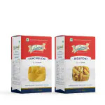 Gustora Durum Wheat Semolina Conchiglioni Pasta, 250g & Rigatoni Pasta, 400g Combo I Vegetarian Pasta I Rich in Fibre & Protein - 650G
