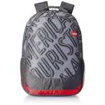 American Tourister Backpack For Men Women | POPIN Polyester Backpack | Travel Backpack For Women Girls | College Bag For Boys Men | School Bag | Casual Bag | Large Size, 31 Ltrs, Grey