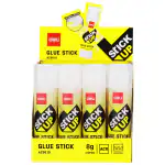 Deli Glue Stick, Transparent Washable Glue for Paper, School Projects, Art and Craft, Office, 12 pcs