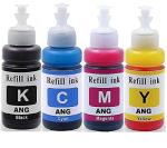 Ang Printer Ink for Hp Canon Brother and Epsson Printers Black + Tri-Color Ink Cartridge