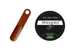 Sheppits Premium Wax Leather Shoe Polish (Black) & Shoe Horn (Maroon) Combo | Shoe Care Kit
