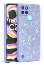 U&E Purple Polycarbonate Back Cover For Realme C25Y