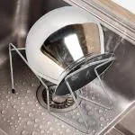 SEVOU Stainless Steel Rice Pot Drain Stand|Noodles Strainer|Cooked Rice Strainer Stand|Stand for Fruit,Beans Handsfree Rice Pot Drain Stand (Kitchen Rice Pot Drainer Strainer Stand) (PACK OF 02)