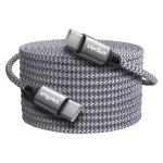 Verilux Type C To Type C Cable, 16.4Ft Pd 60W Fast Charging Usb C Cable, 480Mbps Data Transfer Cable Nylon Braided C To C Type Cable For Macbook Pro 2020, Ipad Pro 2020, Ipad Air 4, Samsung S23