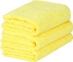 Sheen Wet and Dry Vehicle Washing Cloth 40 x 40 cm (Pack of 3,Yellow)
