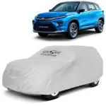 Kingsway Dustproof Car Body Cover for Toyota Urban Cruiser Hyryder 2022 Onwards Model, Color : Silver Matty