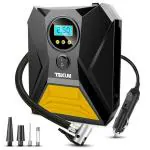 Texum TAP-8Y Digital Tyre Inflator for Car - 160 psi, 12V DC Portable Air Pump/Compressor with Digital Tyre Pressure Gauge, Suitable for Bikes, Bicycles or Any Inflatable with LED Light