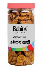 BOBINS Vacuum Fried Jaggery Banana Chips 740gm Pack of 4