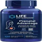 Life extension Prenatal Advantage 120 easy-to-swallow softgels