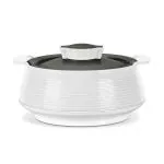 MILTON Venice 1000 Insulated Casserole, 850 ml, Micro White | BPA Free | Food Grade | Easy to Carry | Easy to Store | Ideal for Chapatti | Roti | Curd Maker