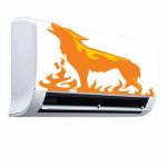 Qth LINE ART DESIGN AC STICKER SUITABLE FOR ALL TYPE OF AC QTH-AC-1577