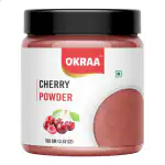 OKRAA Cherry Powder - 100 gm ( Spray Dried for Fruit ) Dried Natural Fruit Juice