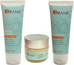 ORANIC Plant Derived Body Butter, Face Scrub and Face Wash Paraben and SLS Free Orange Peel Extract (pack of 3)