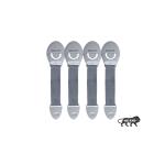 Kids Station Made in India Furniture Safety Locks for Kids, Child Safety Locks for Drawer, Cabinet, Cupboard, Baby Proofing Product, Strong Adhesive Safety Lock (Pack of 4, Grey)
